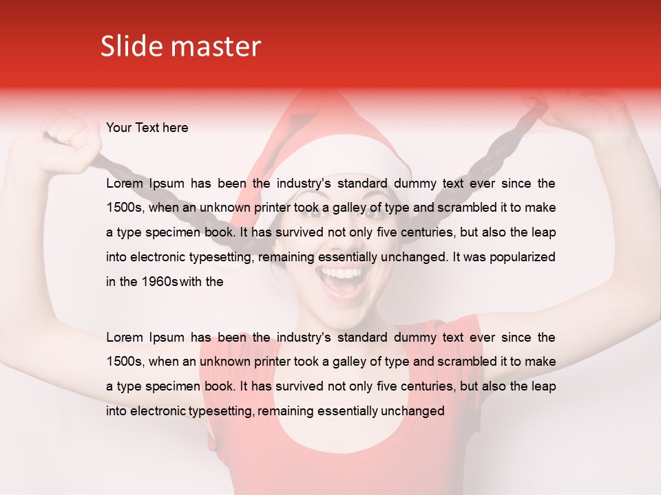 Lady Winter Pretty PowerPoint Template