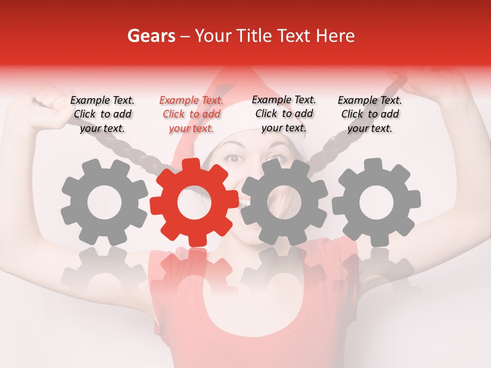 Lady Winter Pretty PowerPoint Template