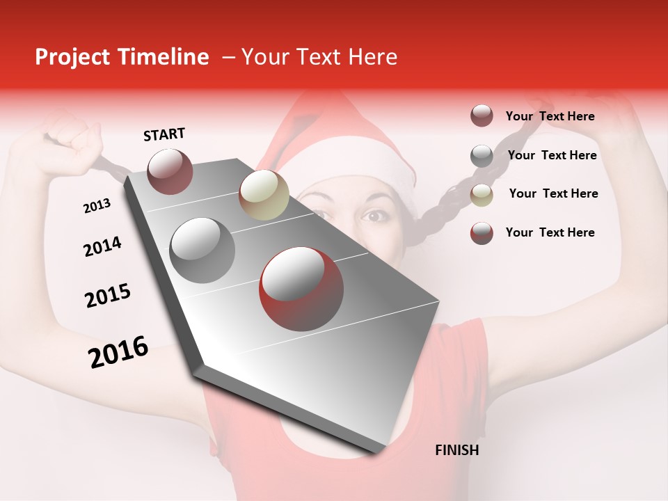 Lady Winter Pretty PowerPoint Template