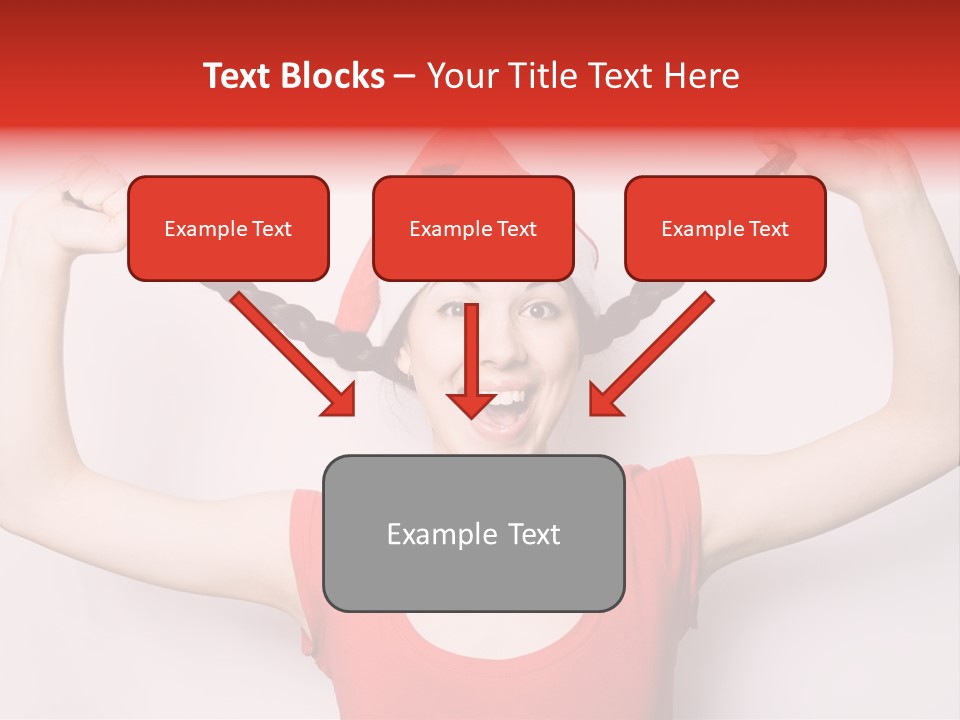 Lady Winter Pretty PowerPoint Template