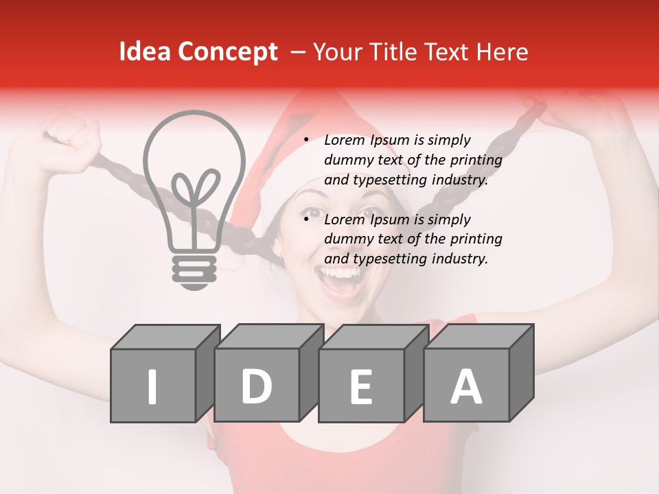 Lady Winter Pretty PowerPoint Template