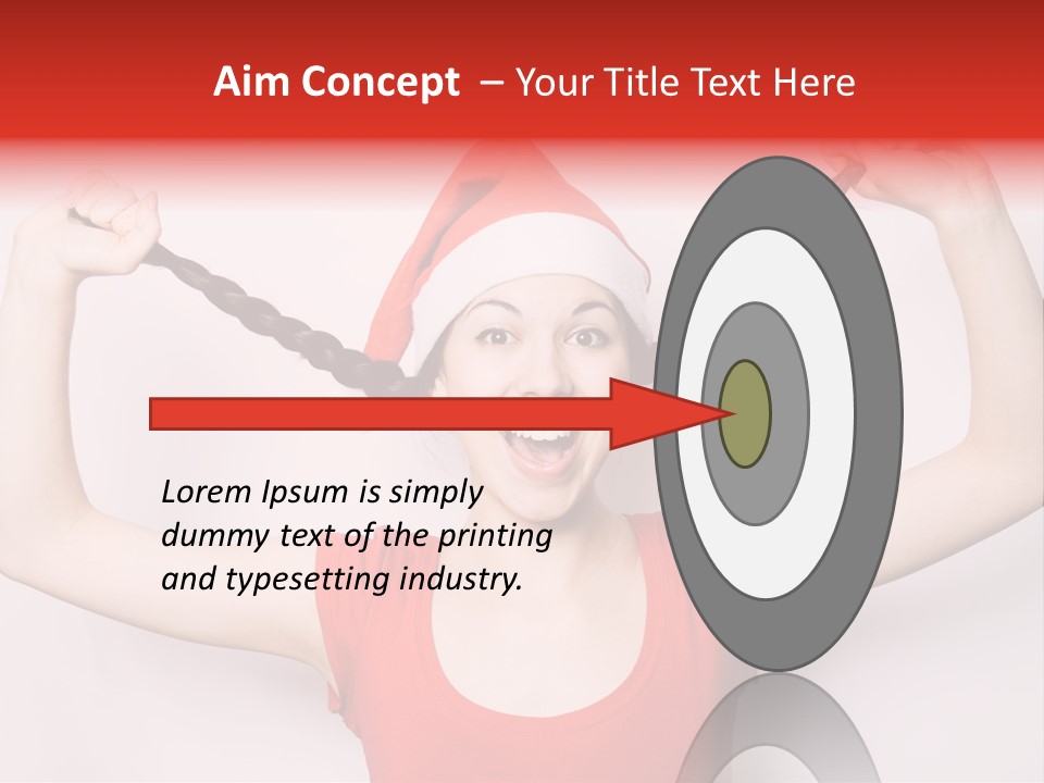 Lady Winter Pretty PowerPoint Template