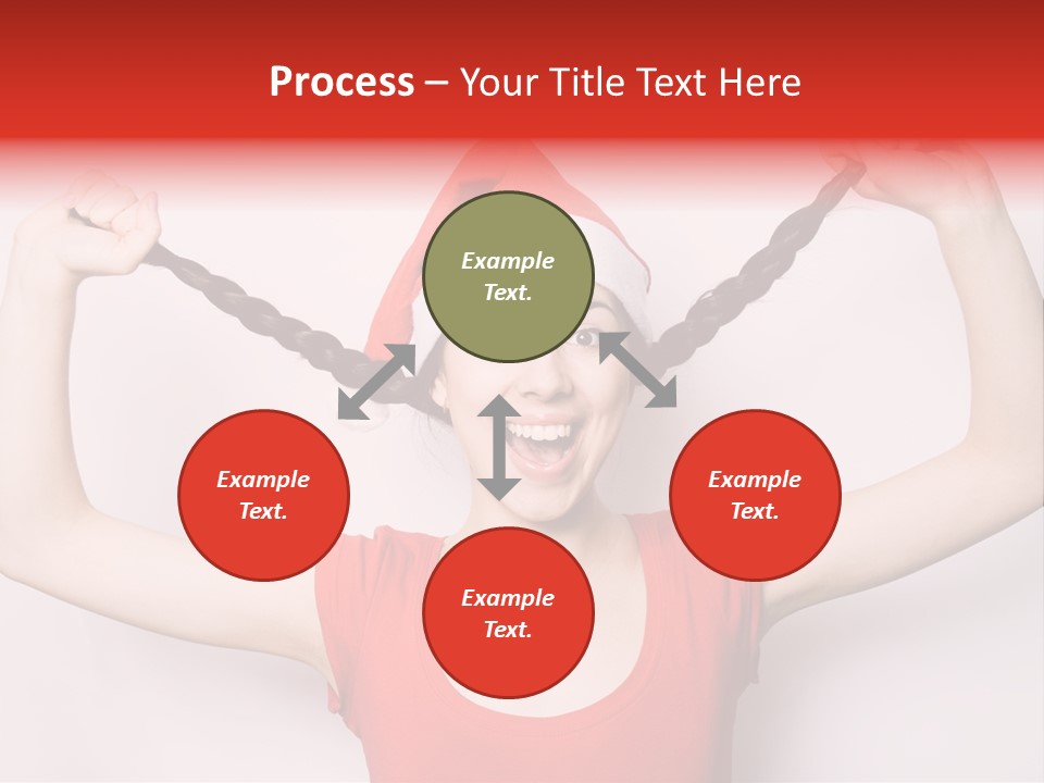 Lady Winter Pretty PowerPoint Template