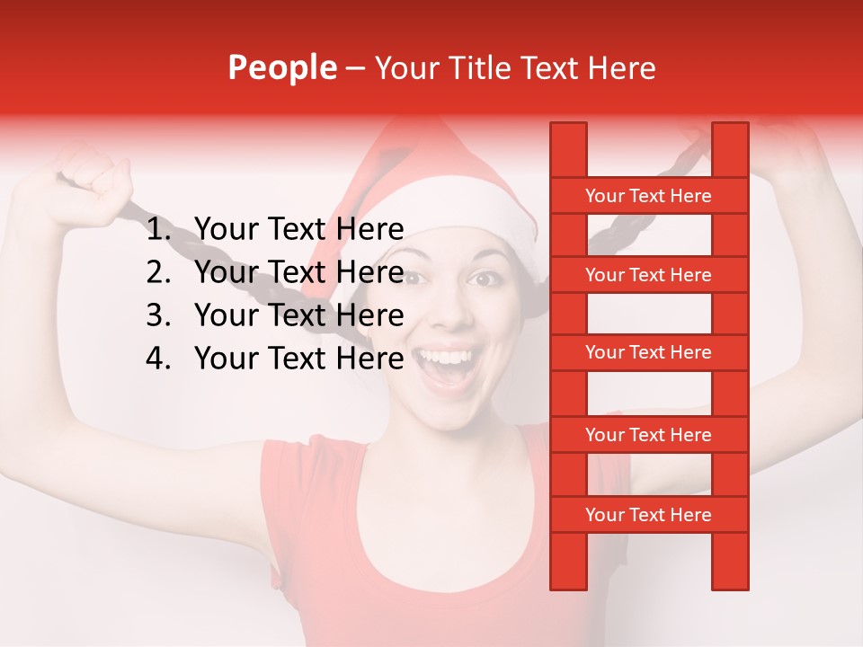 Lady Winter Pretty PowerPoint Template