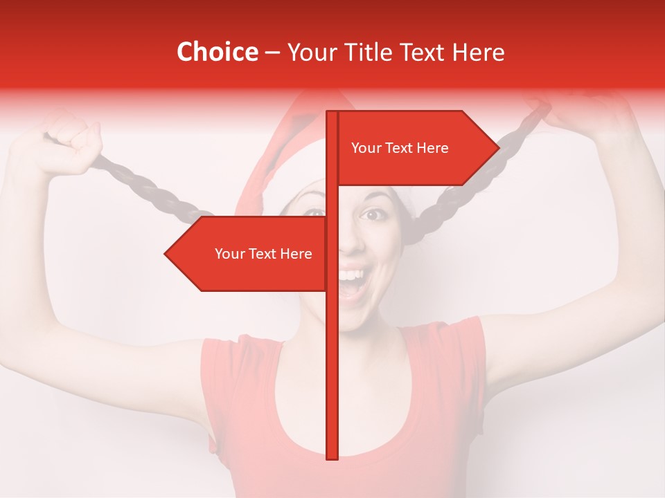 Lady Winter Pretty PowerPoint Template