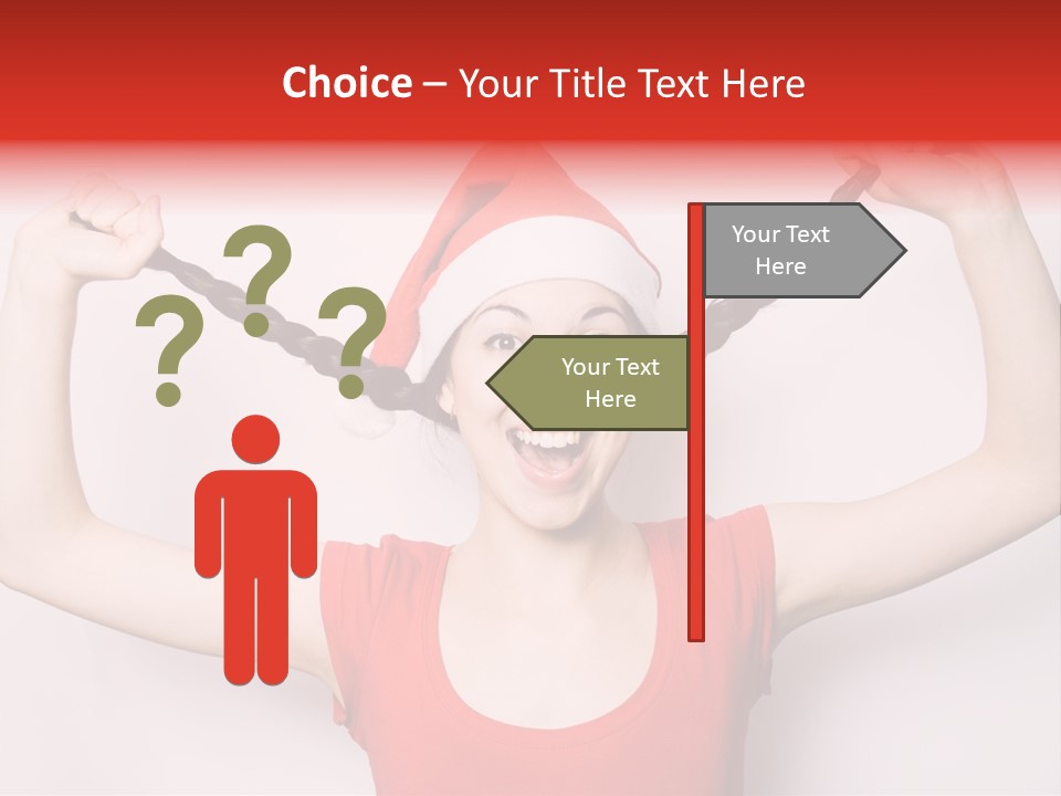 Lady Winter Pretty PowerPoint Template