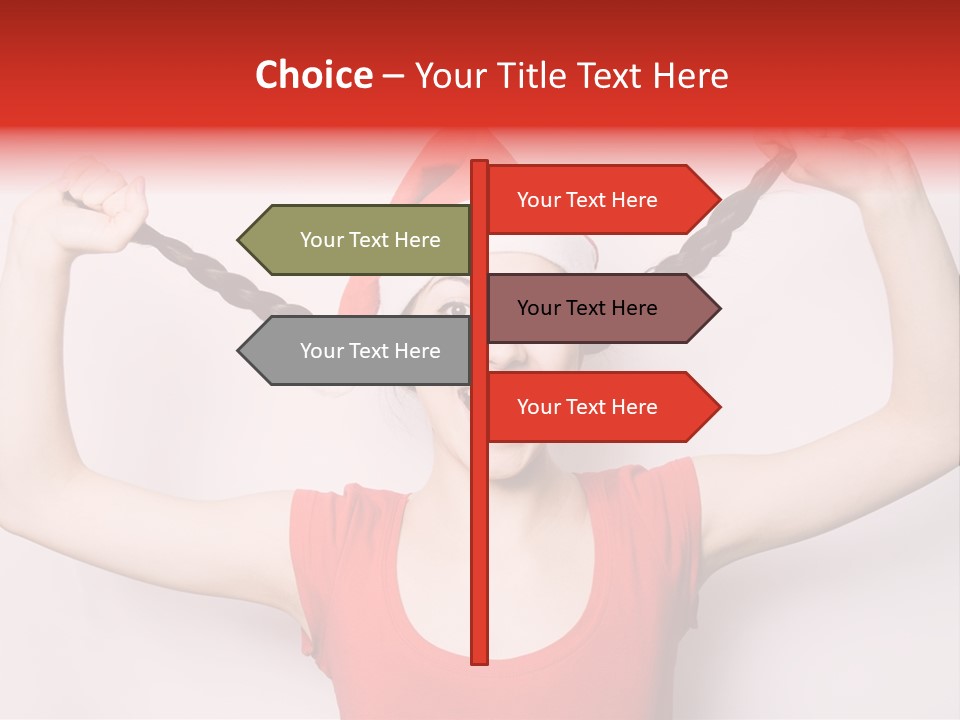 Lady Winter Pretty PowerPoint Template