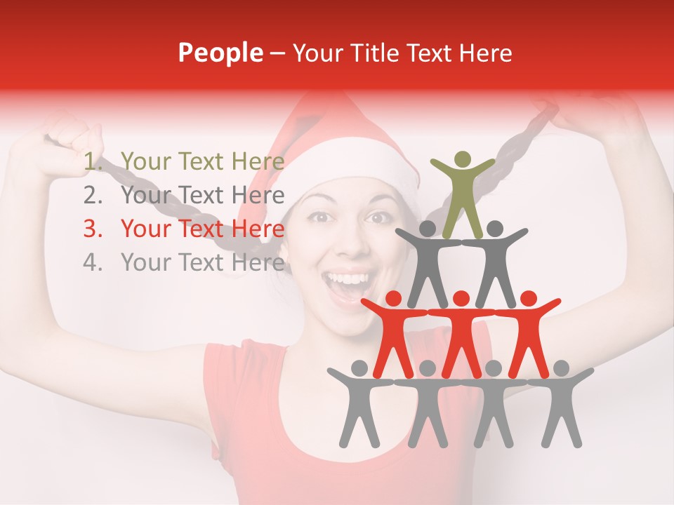 Lady Winter Pretty PowerPoint Template