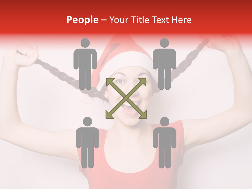 Lady Winter Pretty PowerPoint Template