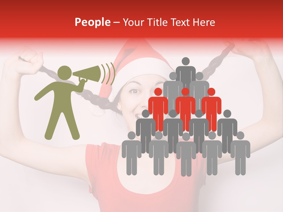 Lady Winter Pretty PowerPoint Template