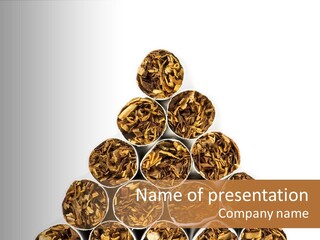 Smell Tobacco Blond PowerPoint Template