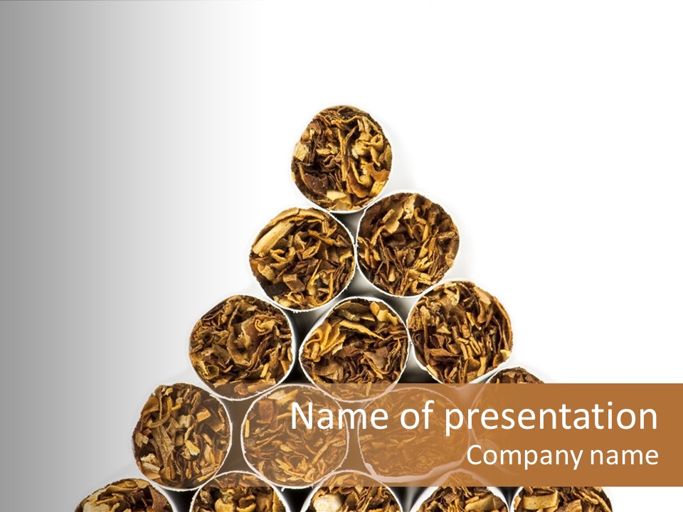 Smell Tobacco Blond PowerPoint Template