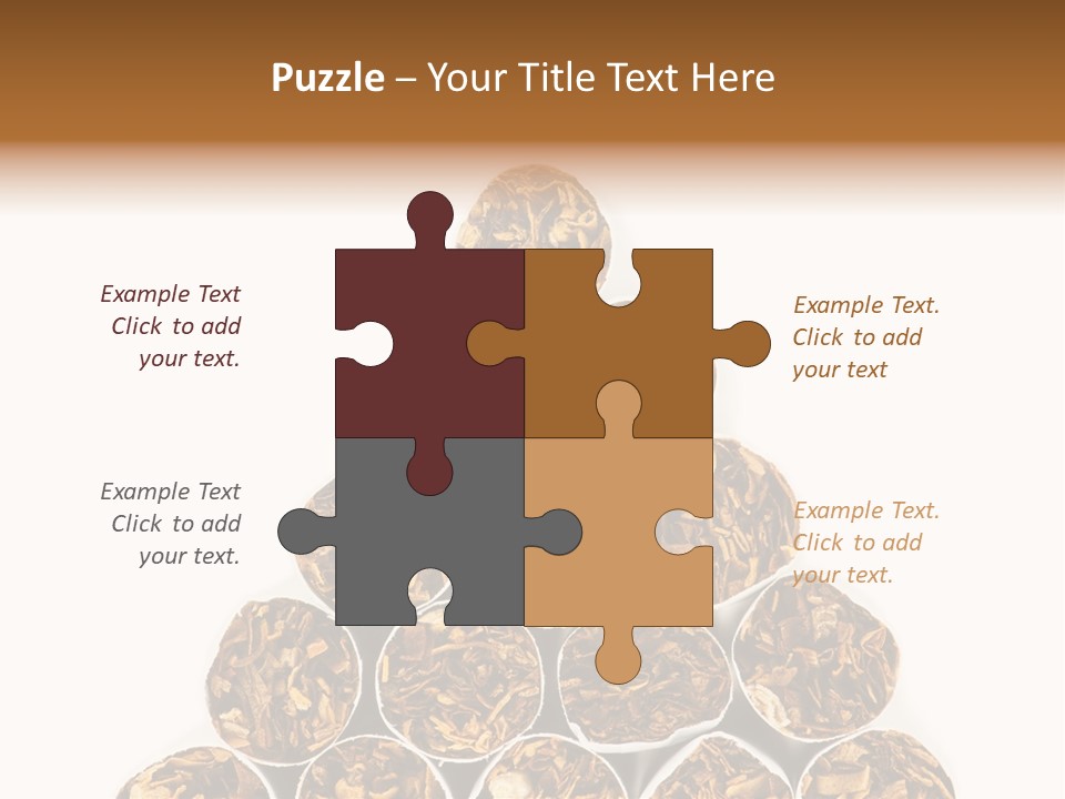 Smell Tobacco Blond PowerPoint Template