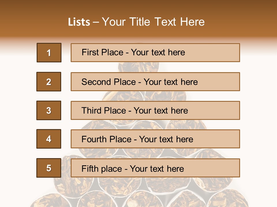 Smell Tobacco Blond PowerPoint Template