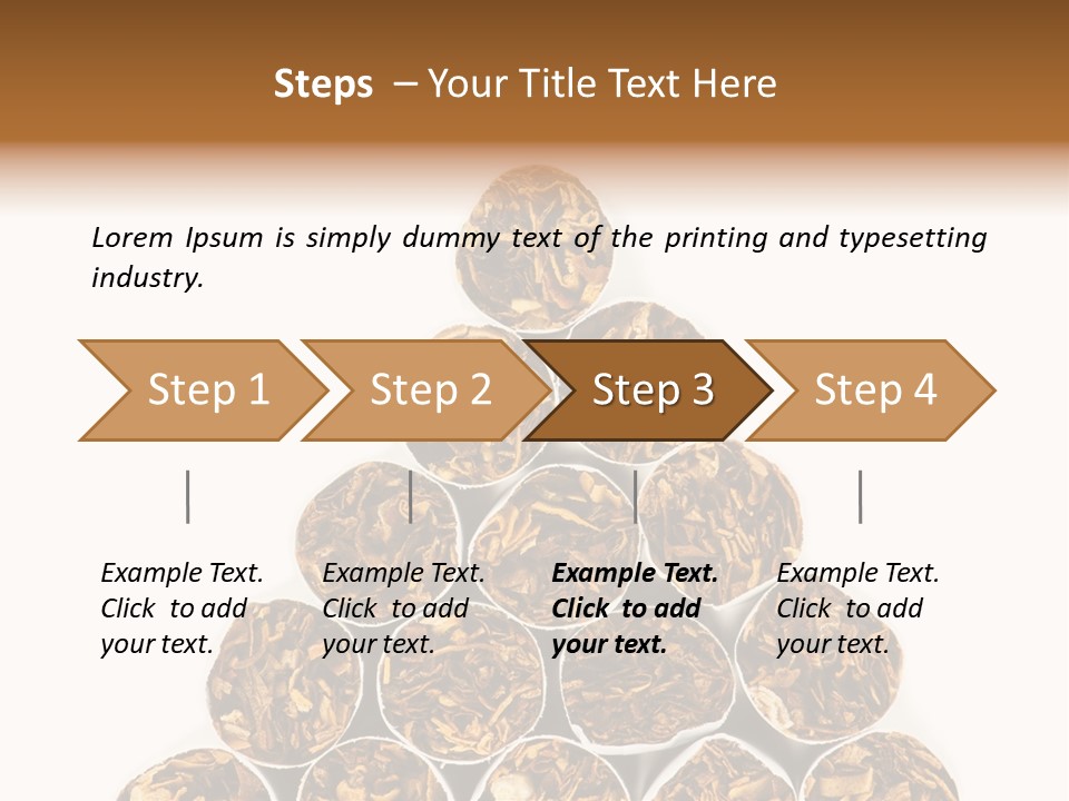 Smell Tobacco Blond PowerPoint Template