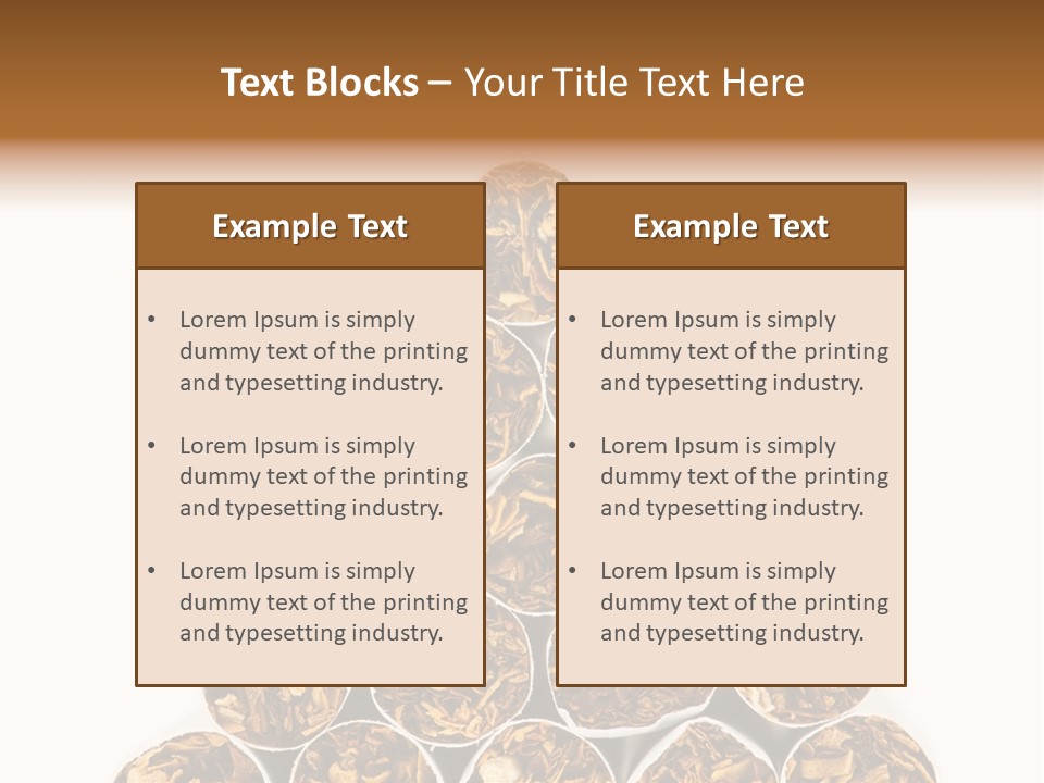 Smell Tobacco Blond PowerPoint Template