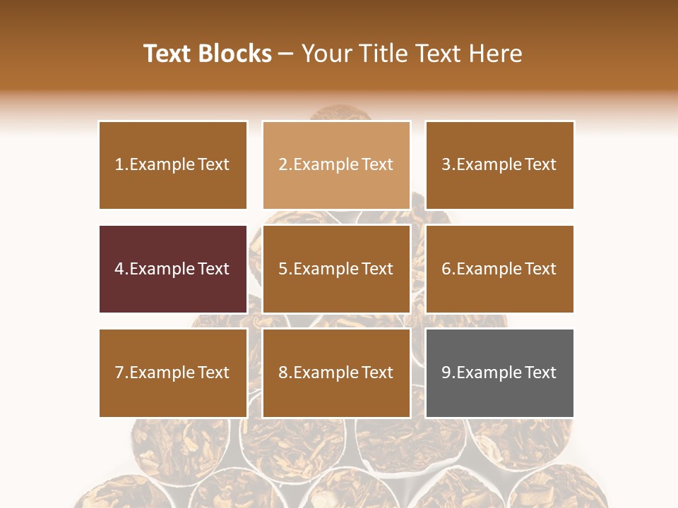 Smell Tobacco Blond PowerPoint Template