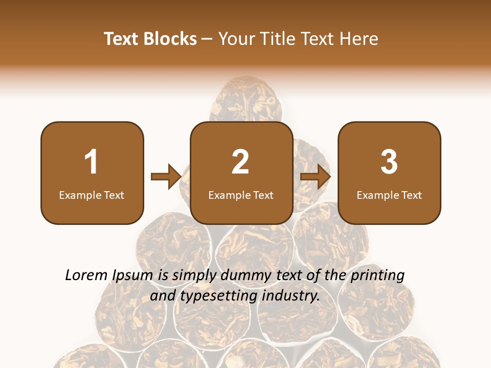 Smell Tobacco Blond PowerPoint Template