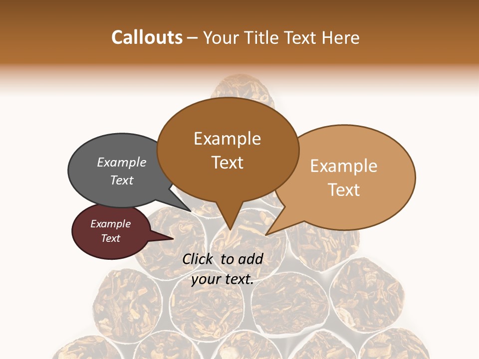 Smell Tobacco Blond PowerPoint Template