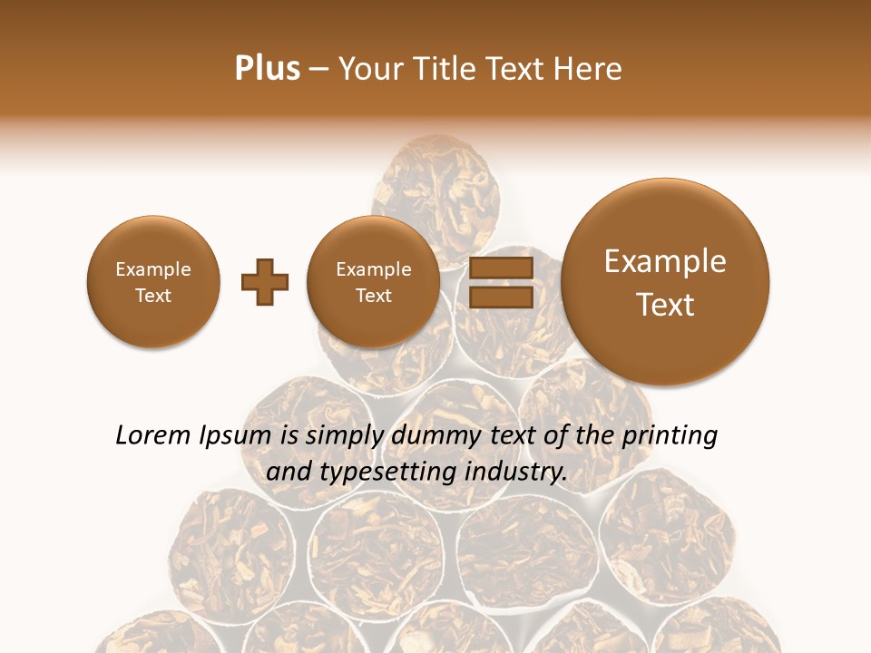 Smell Tobacco Blond PowerPoint Template