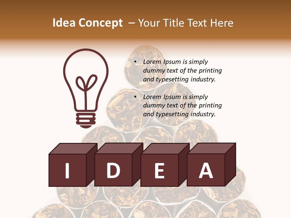 Smell Tobacco Blond PowerPoint Template