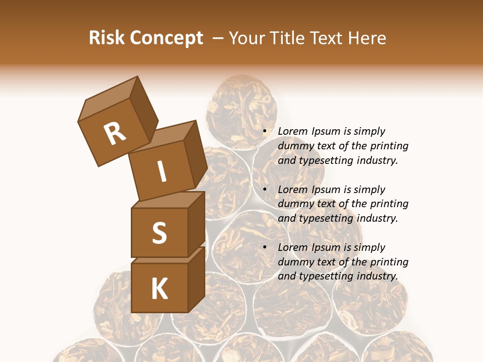 Smell Tobacco Blond PowerPoint Template