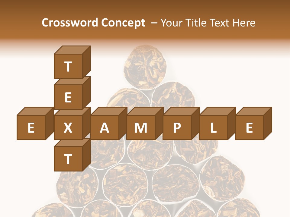 Smell Tobacco Blond PowerPoint Template