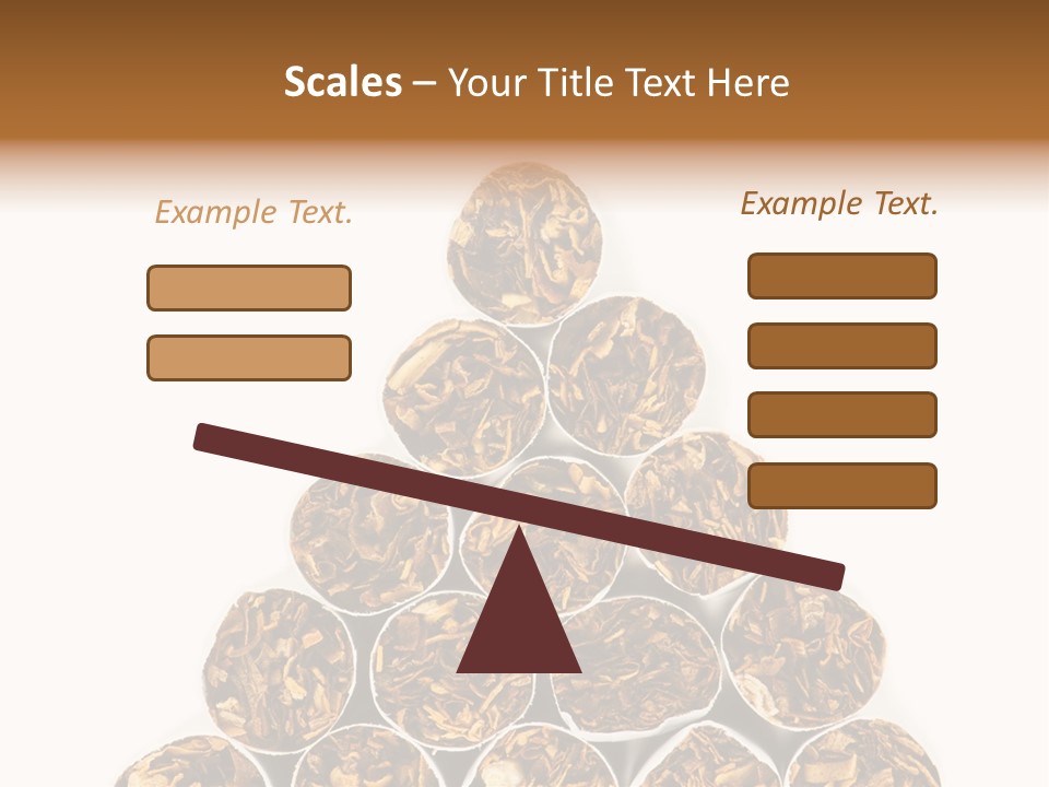 Smell Tobacco Blond PowerPoint Template