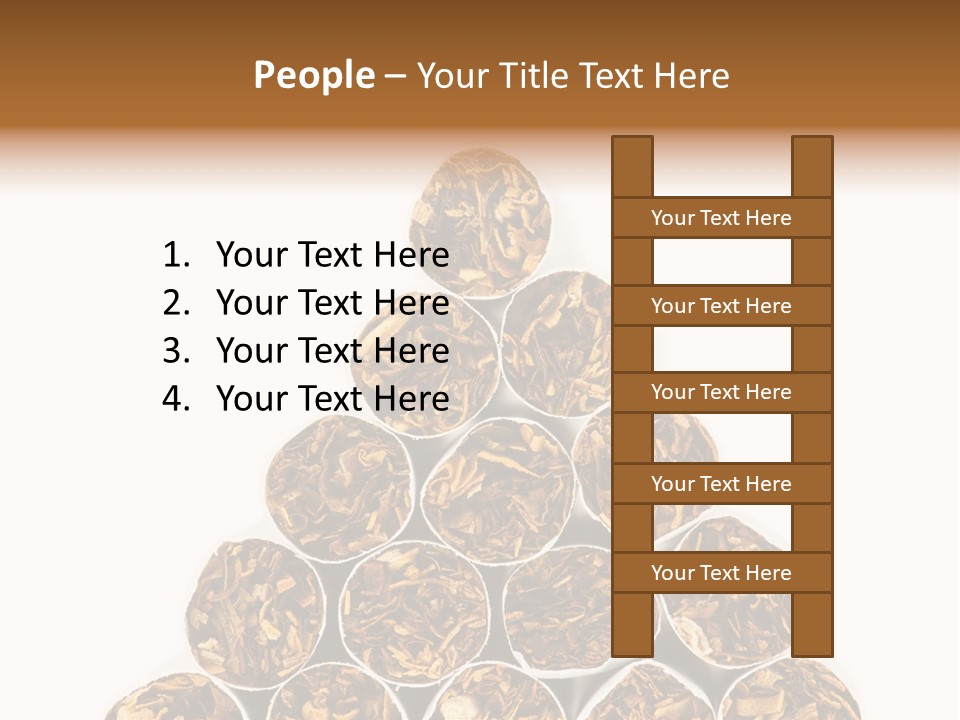 Smell Tobacco Blond PowerPoint Template
