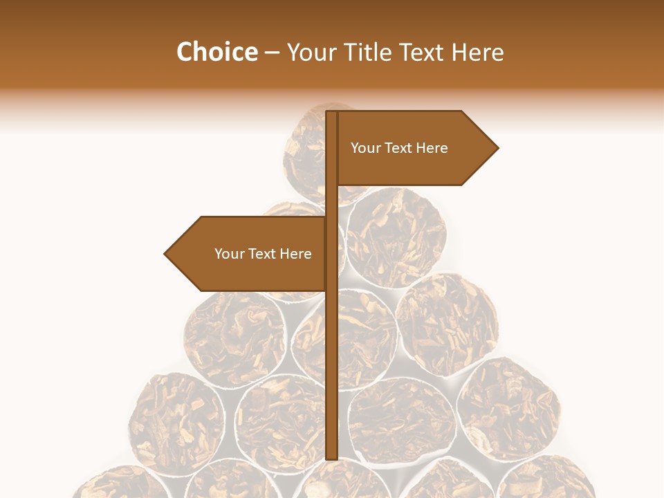 Smell Tobacco Blond PowerPoint Template
