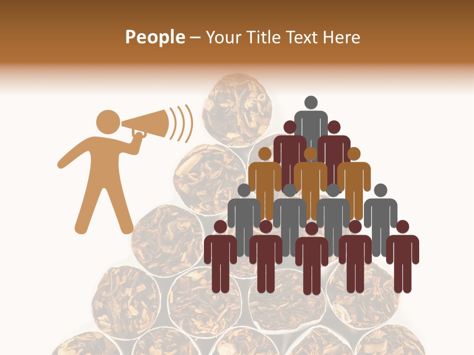 Smell Tobacco Blond PowerPoint Template