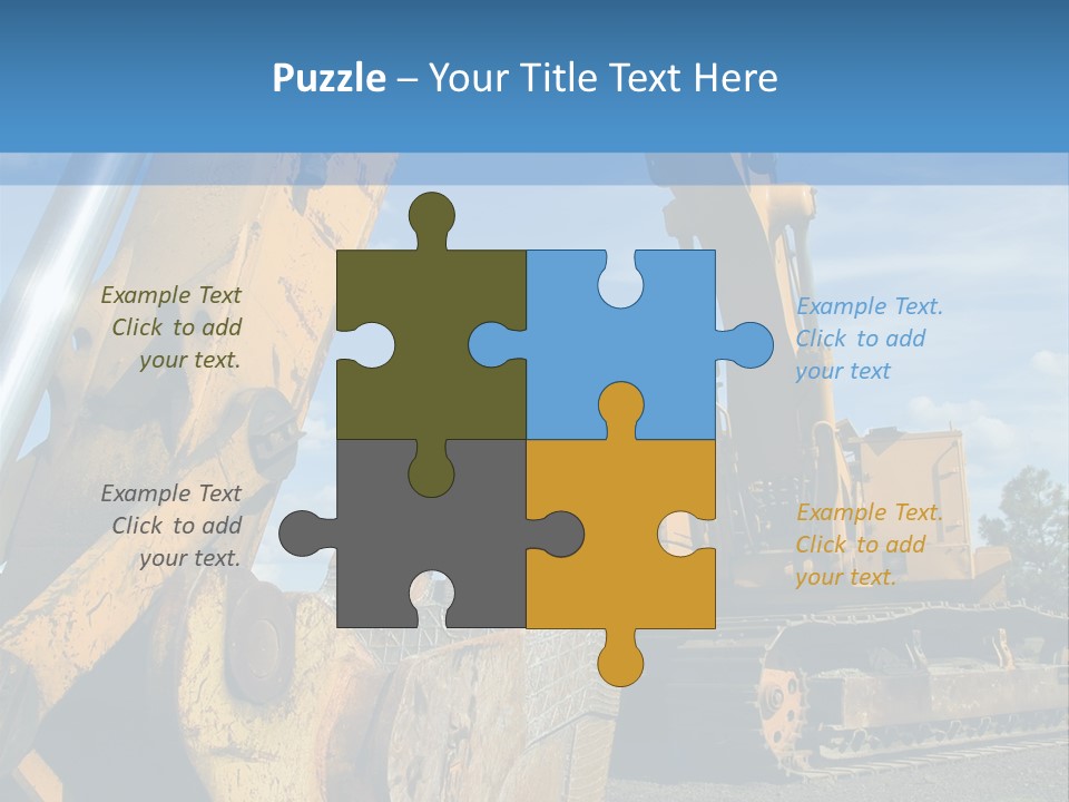 Construction Equipment PowerPoint Template