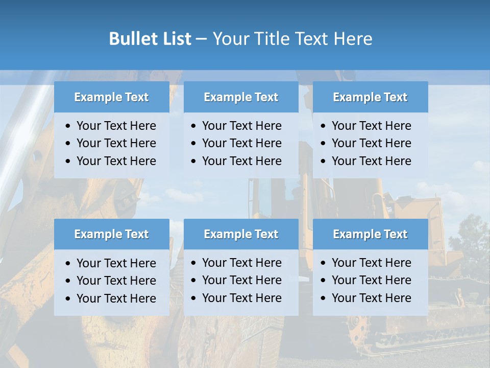 Construction Equipment PowerPoint Template