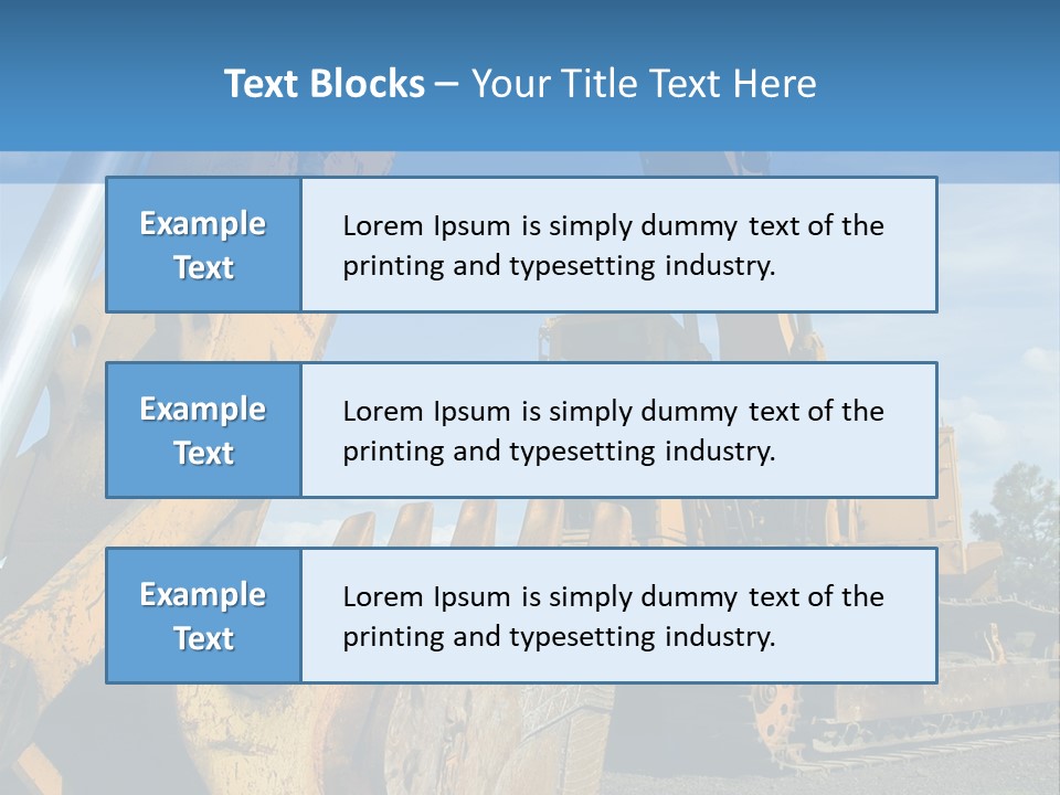 Construction Equipment PowerPoint Template