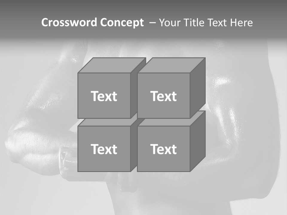Male Flexing PowerPoint Template