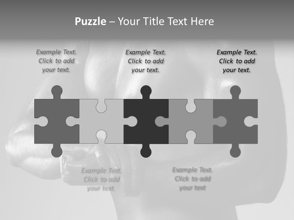 Male Flexing PowerPoint Template