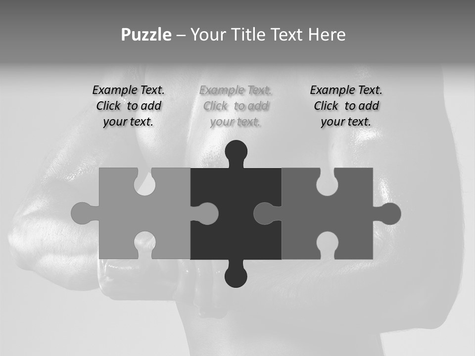 Male Flexing PowerPoint Template