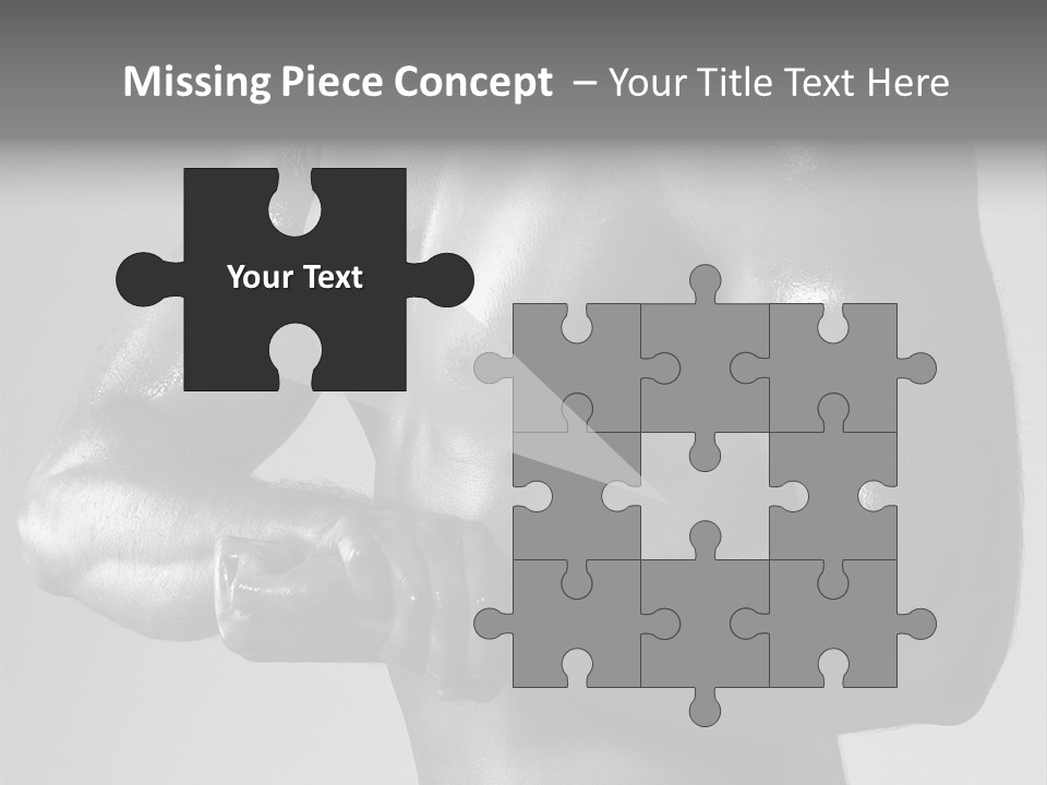 Male Flexing PowerPoint Template