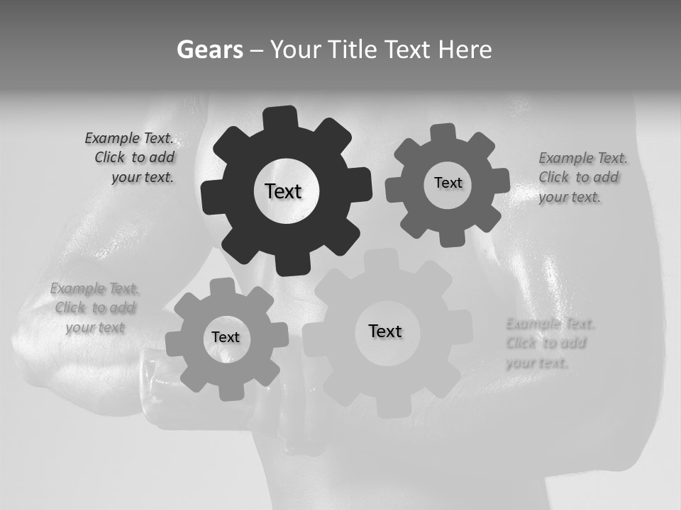 Male Flexing PowerPoint Template