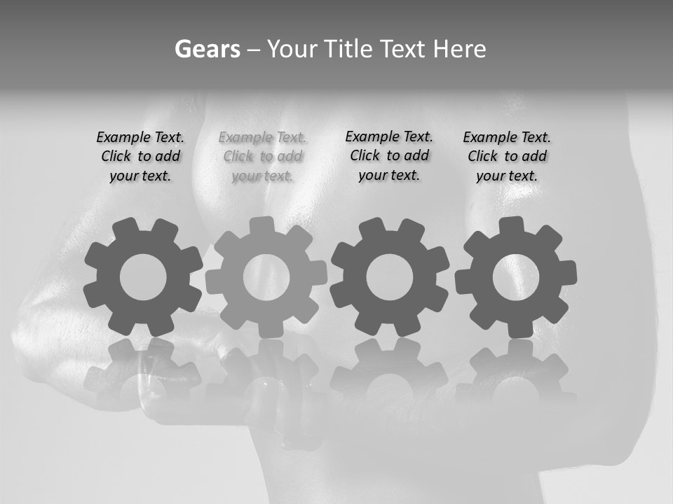 Male Flexing PowerPoint Template