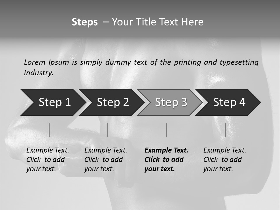 Male Flexing PowerPoint Template