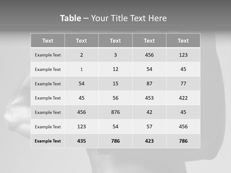 Male Flexing PowerPoint Template