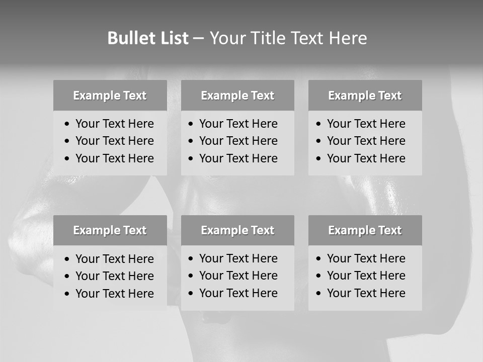 Male Flexing PowerPoint Template