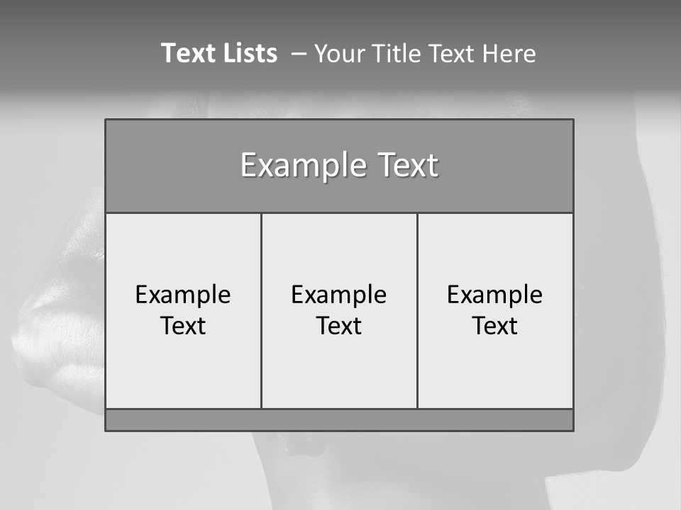 Male Flexing PowerPoint Template