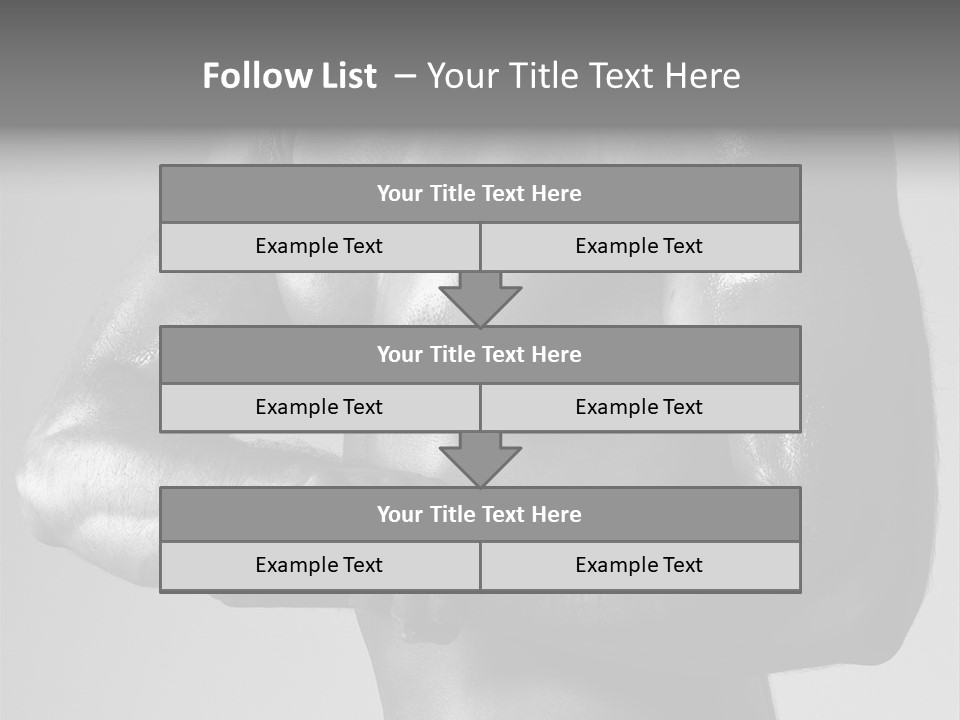 Male Flexing PowerPoint Template