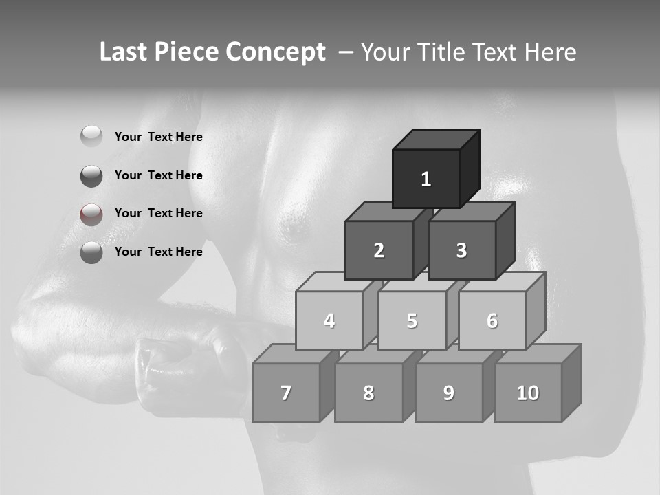 Male Flexing PowerPoint Template