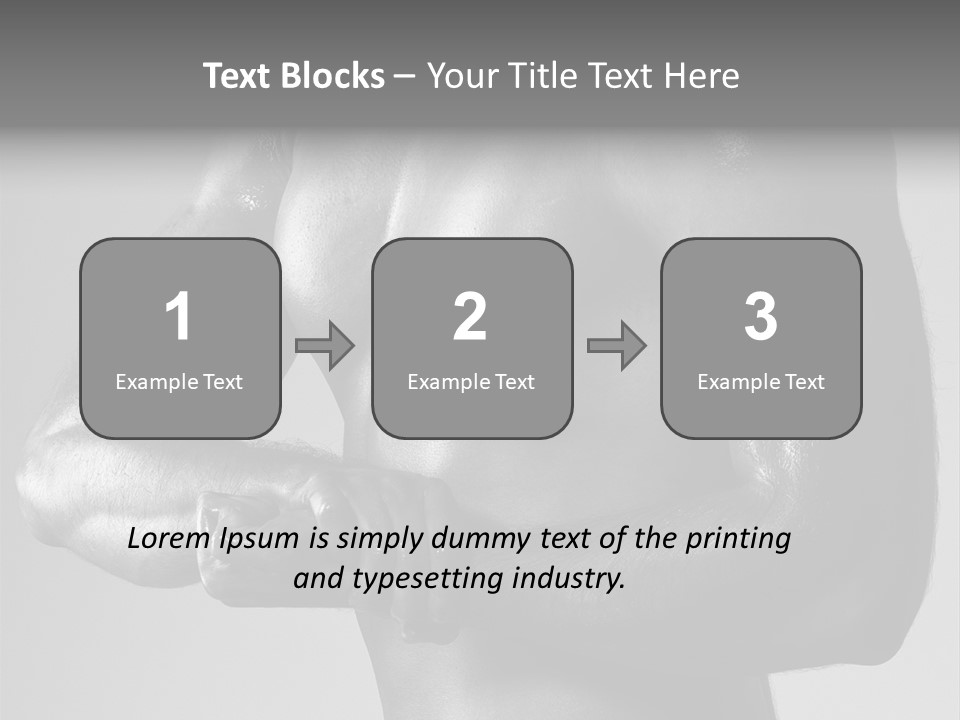 Male Flexing PowerPoint Template