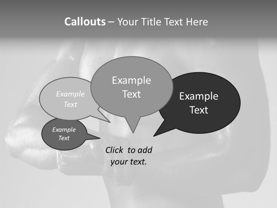 Male Flexing PowerPoint Template