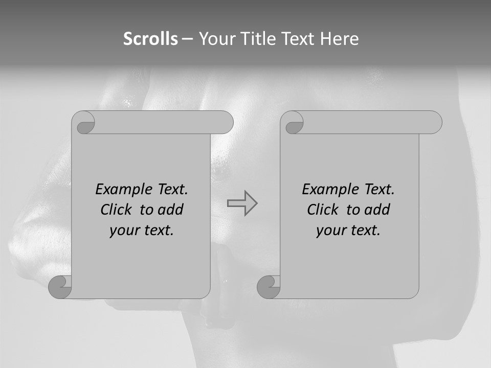 Male Flexing PowerPoint Template