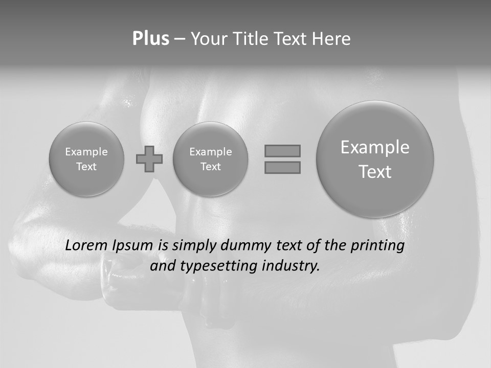 Male Flexing PowerPoint Template